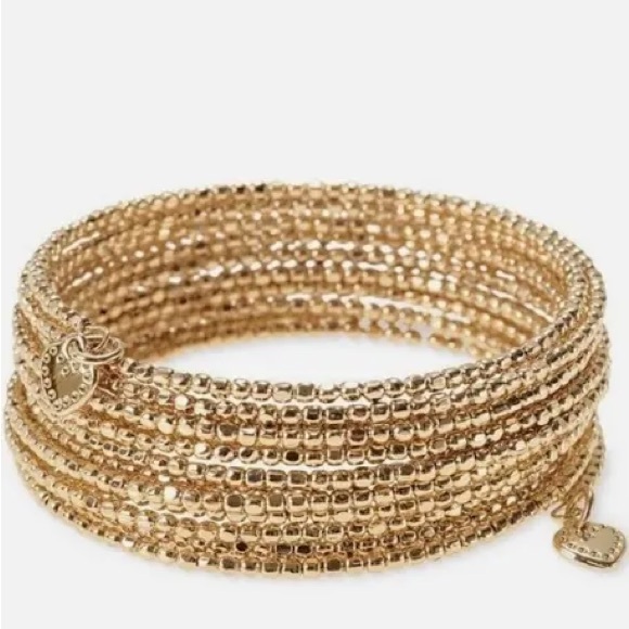 Stella & Dot Bardot Multistrand Gold Beaded Stacker Bracelet - Discontinued - Picture 3 of 6